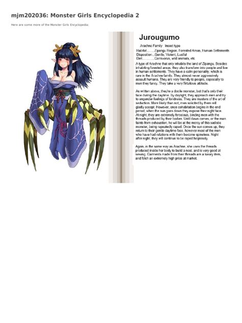 Monster Girl Encyclopedia, Volume 1 is the first in a series of highly-detailed, illustrated books. . Monster girl encyclopedia pdf